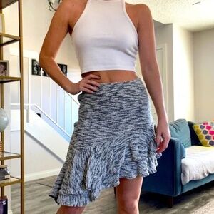 Zara Asymmetrical Hem Floaty Skirt
